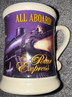 The Polar Express, All Aboard 3D "Believe" Coffee Mug, Warner Bros, Blue Rim
